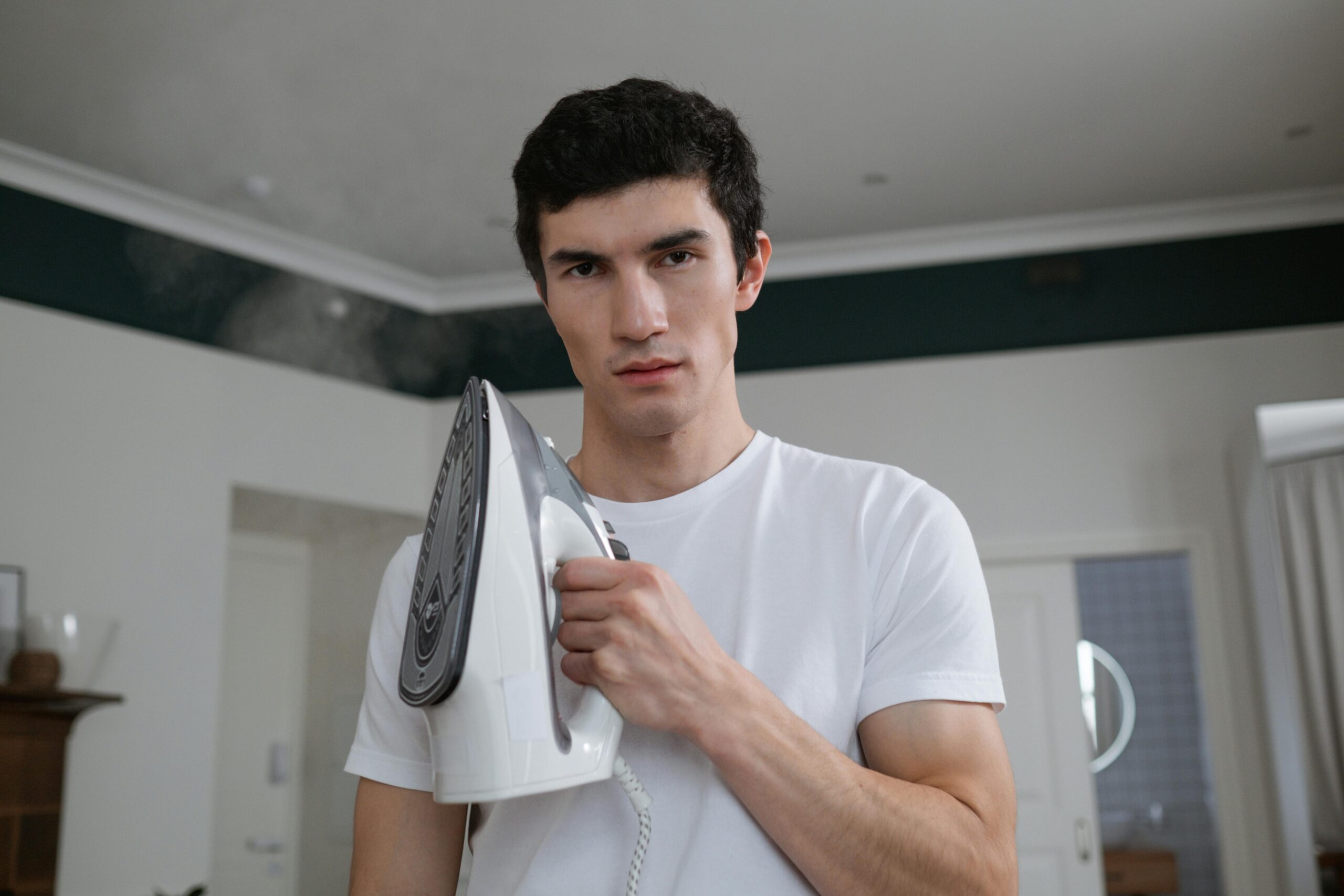 husband doing chores